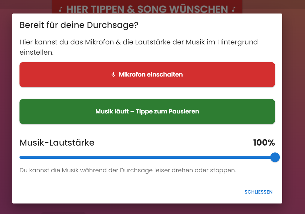 Mikrofon ein- und ausschalten