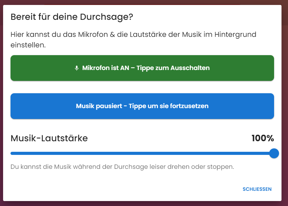 Musik pausiert