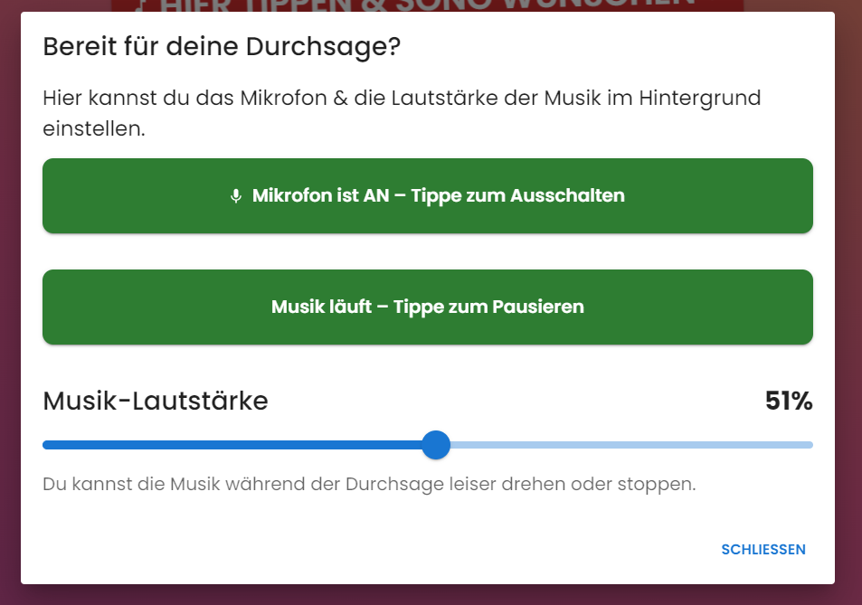 Lautstärke regeln